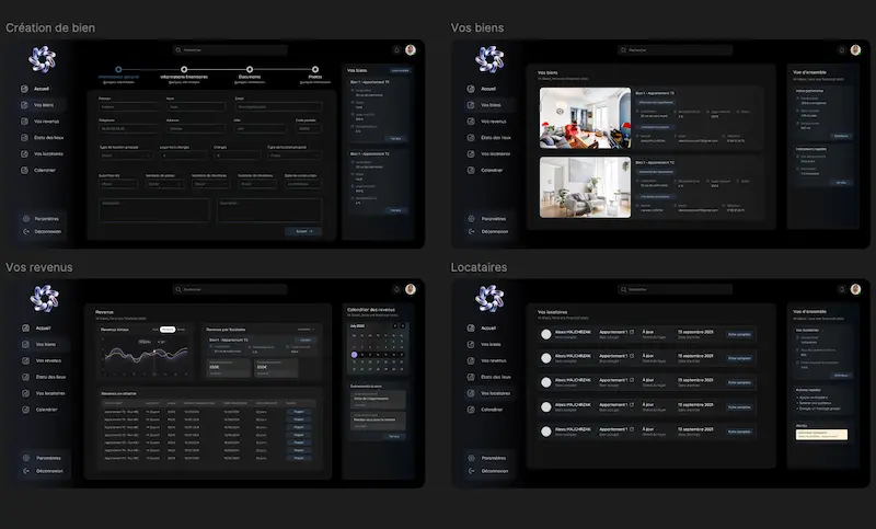 Interface design for DOMIKA - React / Node.js / Tailwind project